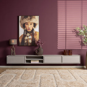 TV Furniture – Modern Design, Taupe Color, Mango Wood – Ambiance | Starfurn
