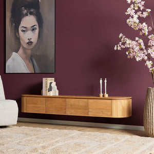 TV Furniture - Modern Design, Natural Color, Mango Wood - Excellent | Starfurn