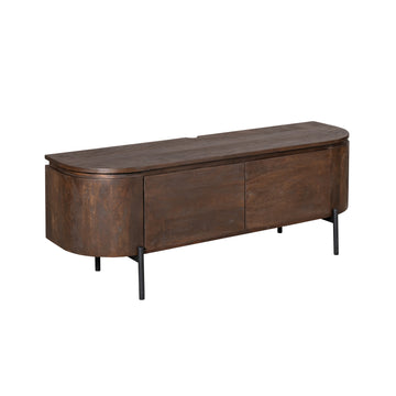 TV Unit – Mango Wood, Metal Frame, Modern Design – Excellent | Starfurn