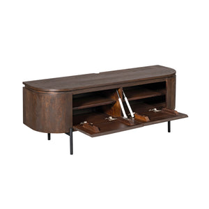 TV Unit – Mango Wood, Metal Frame, Modern Design – Excellent | Starfurn
