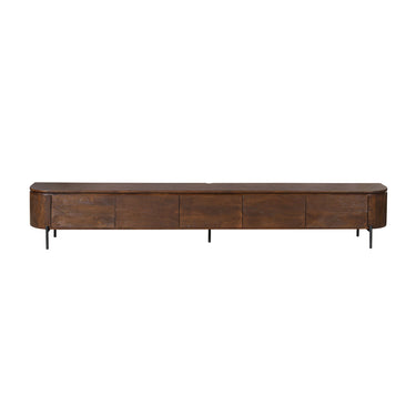 Floating TV Cabinet - Mango Wood, Five Doors, Wall Mounted - Excellent | Starfurn