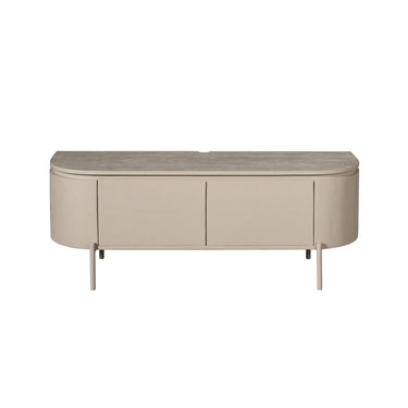 TV Unit – Mango Wood, Sand Color, Floating Design – Excellent | Starfurn