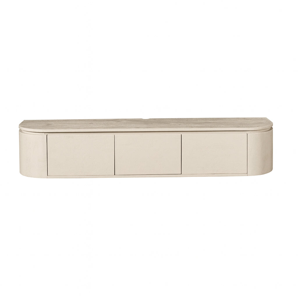 TV Cabinet – Modern Design, Sand Color, Mango Wood – Excellent | Starfurn