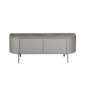 TV-Möbel - Mangoholz Taupe, Schwebendes Design, Zwei Türen, 120 cm – Excellent | Starfurn