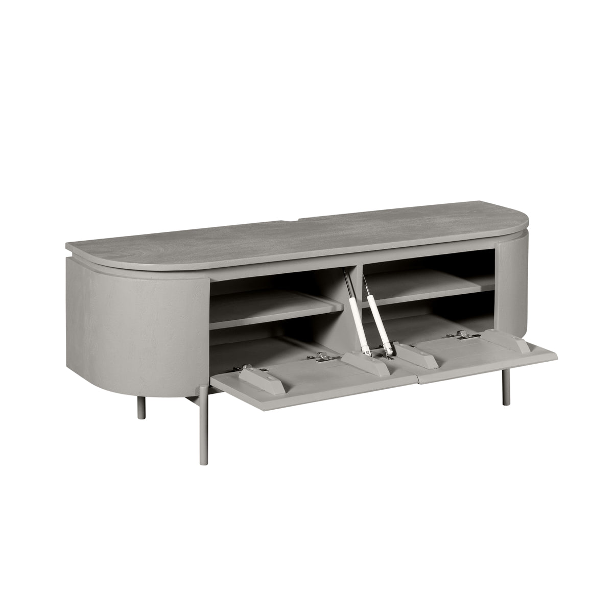 TV Unit – Wall-mounted, Mango Wood, Minimalist Design – Excellent | Starfurn
