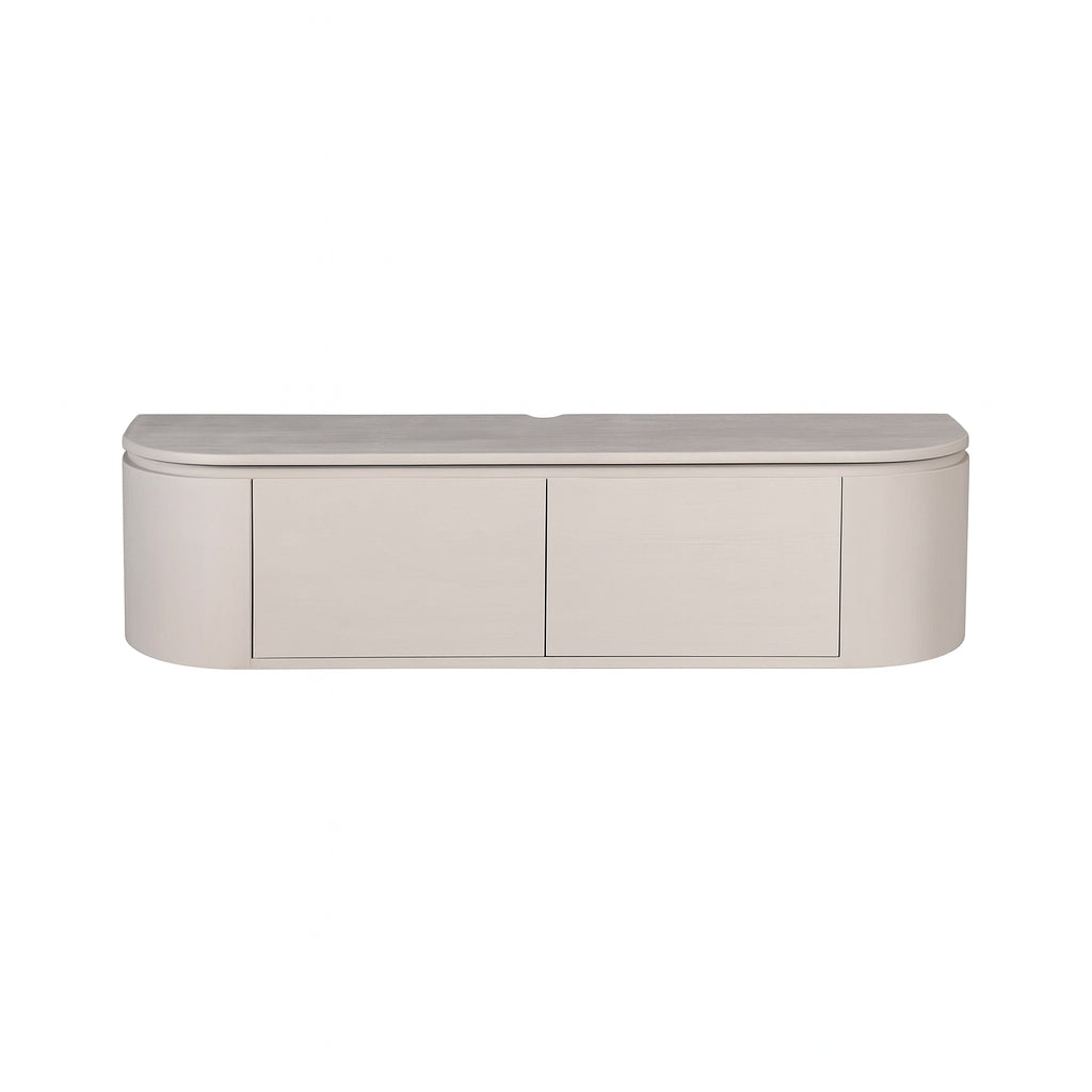 TV Unit – Wall-mounted, Mango Wood, Minimalist Design – Excellent | Starfurn