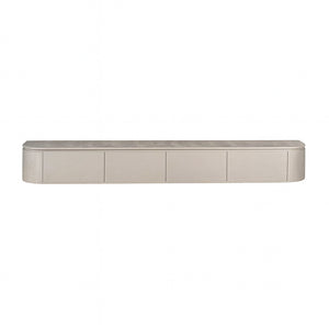 TV-Möbel - Mangoholz Taupe, Schwebendes Design, Vier Türen, 200 cm – Excellent | Starfurn