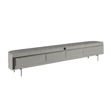 TV Unit – Modern Design, Taupe Color, Mango Wood – Excellent | Starfurn