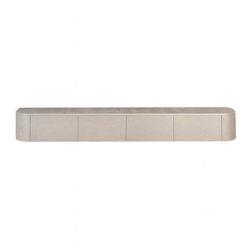 TV Unit – Modern Design, Taupe Color, Mango Wood – Excellent | Starfurn