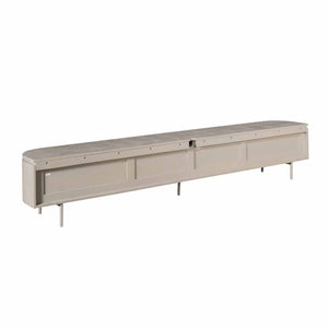 TV-Möbel - Mangoholz Taupe, Schwebendes Design, Vier Türen, 240 cm – Excellent | Starfurn