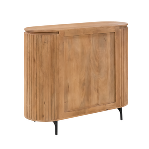 Sideboard – Mangoholz, Lamellenfront, Naturfarbe – Solana | Starfurn