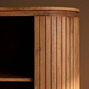Wall Cabinet – Natural Finish, Mango Wood Material, Modern Design – Solana | Starfurn