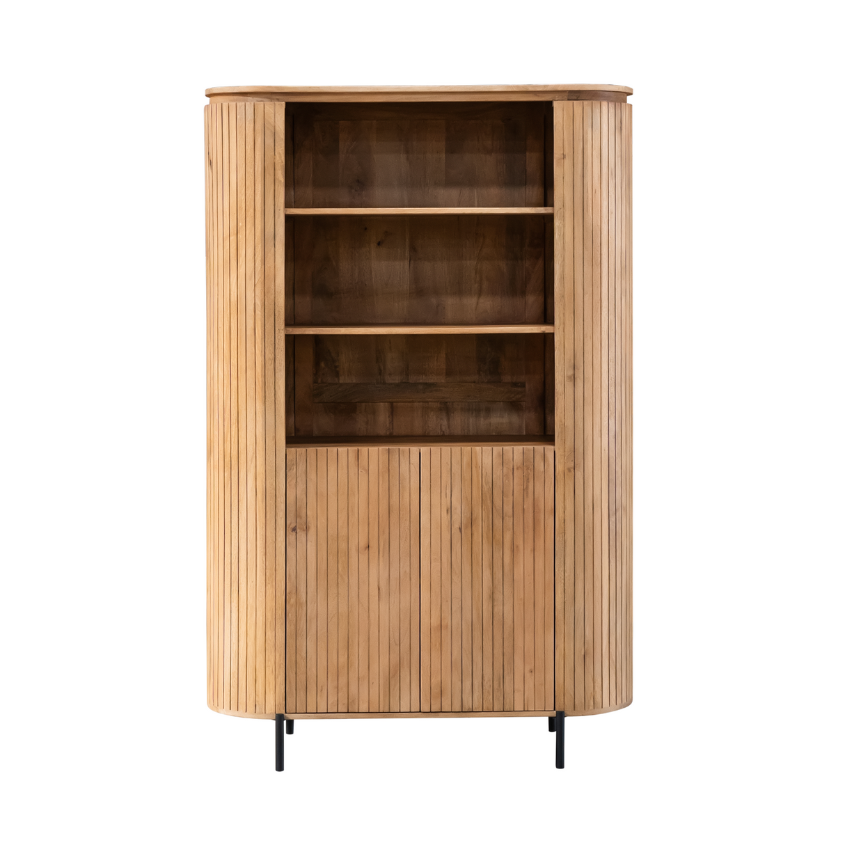 Wall Cabinet – Natural Finish, Mango Wood Material, Modern Design – Solana | Starfurn