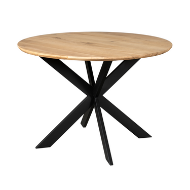 Dining table – Oak, Natural color, Round shape – Ferris | Starfurn