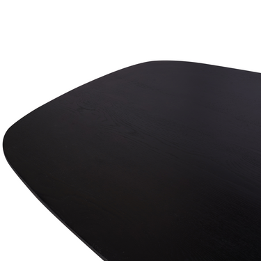 Dining Table – Danish Oval, Oak, Black – Ferris | Starfurn