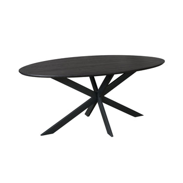 Dining Table - Oval Shape, FSC-Certified European Oak Top, Bevelled Edge - Ferris | Starfurn