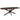 Dining Table - Danish Oval Shape, Brown Oak Top, FSC Certified, Metal Frame - Ferris | Starfurn