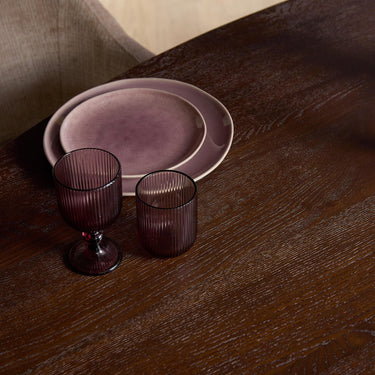 Dining table - Oak tabletop, metal frame, oval shape – Ferris | Starfurn