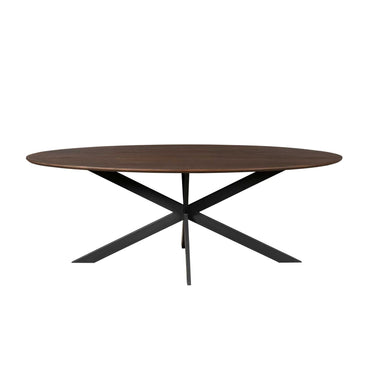 Dining Table – Solid European Oak, Robust Tabletop, Steel Frame, FSC Certified – Ferris | Starfurn