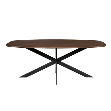 Dining Table – Solid European Oak, Steel Frame, FSC-Certified – Ferris | Starfurn