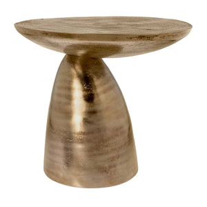 Side Table – Aluminum, Copper-Gold Finish, Modern Design – Jarah | Starfurn