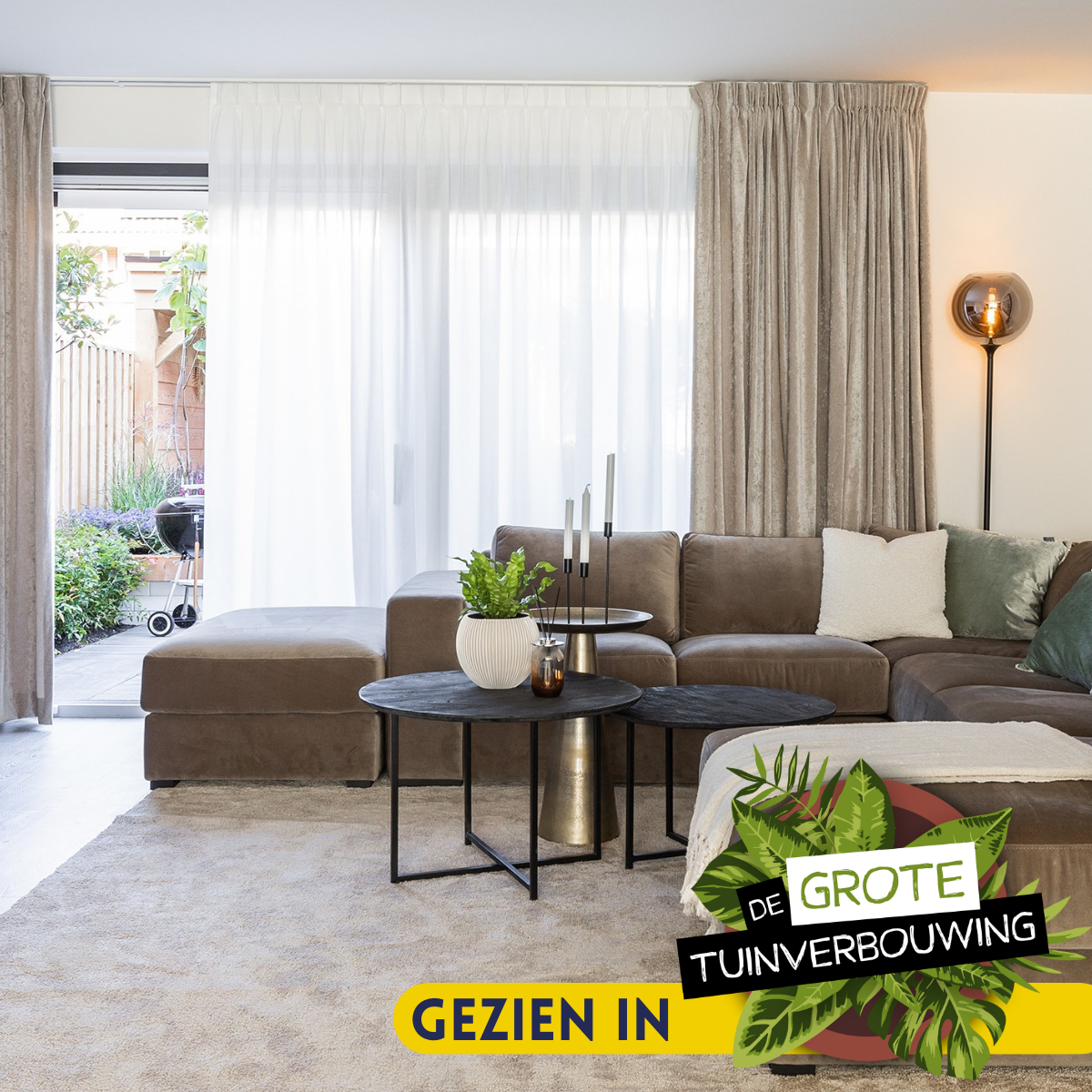 Couchtisch – Aluminium Material, Rundes Design, Antik Goldfinish, S – Daisy | Starfurn