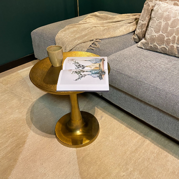 Couchtisch – Antikgoldene Oberfläche, Aluminium Körper, Hohe Form - Amara | Starfurn