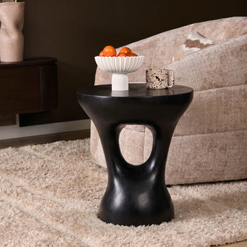 Couchtisch – Aluminium, Schwarzoptik, Ausschnittbasis - Amelie | Starfurn