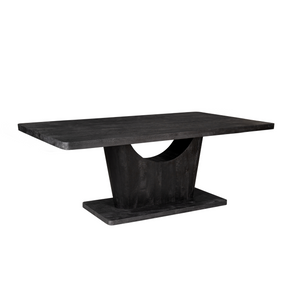 Esszimmertisch – Schwarzes Mangoholz, Robuste Konstruktion, Modernes Design 200 cm – Voco | Starfurn