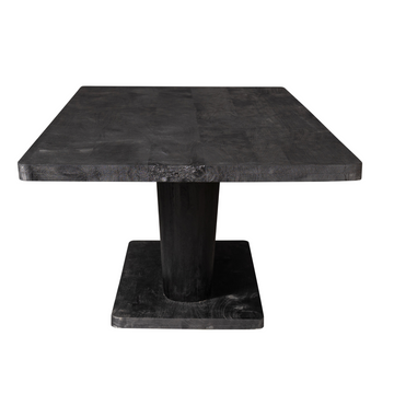 Dining Table - Mango Wood, Black Finish, Rectangular Design, Modern Style – Voco | Starfurn