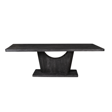 Dining table – Black surface, Mango wood material, Rectangular design – Voco | Starfurn
