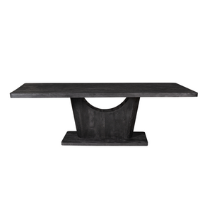 Esszimmertisch – Schwarzes Mangoholz, Robuste Konstruktion, Modernes Design 240 cm – Voco | Starfurn