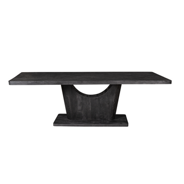 Esszimmertisch – Schwarzes Mangoholz, Robuste Konstruktion, Modernes Design 240 cm – Voco | Starfurn