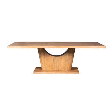 Dining table - Mango wood, clear lacquer finish, modern look, self-assembly - Voco | Starfurn