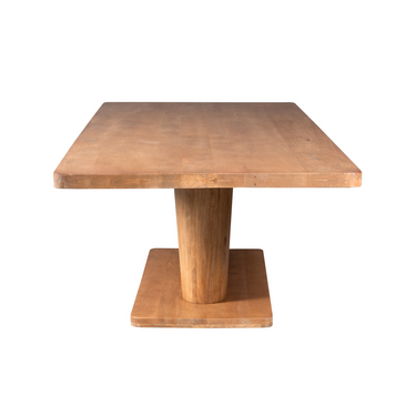 Dining table - Mango wood, clear lacquer finish, modern look, self-assembly - Voco | Starfurn