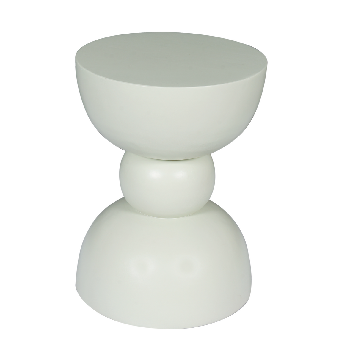 Side Table – Green Mango Wood, Distinctive Design, Round Shape – Jon | Starfurn