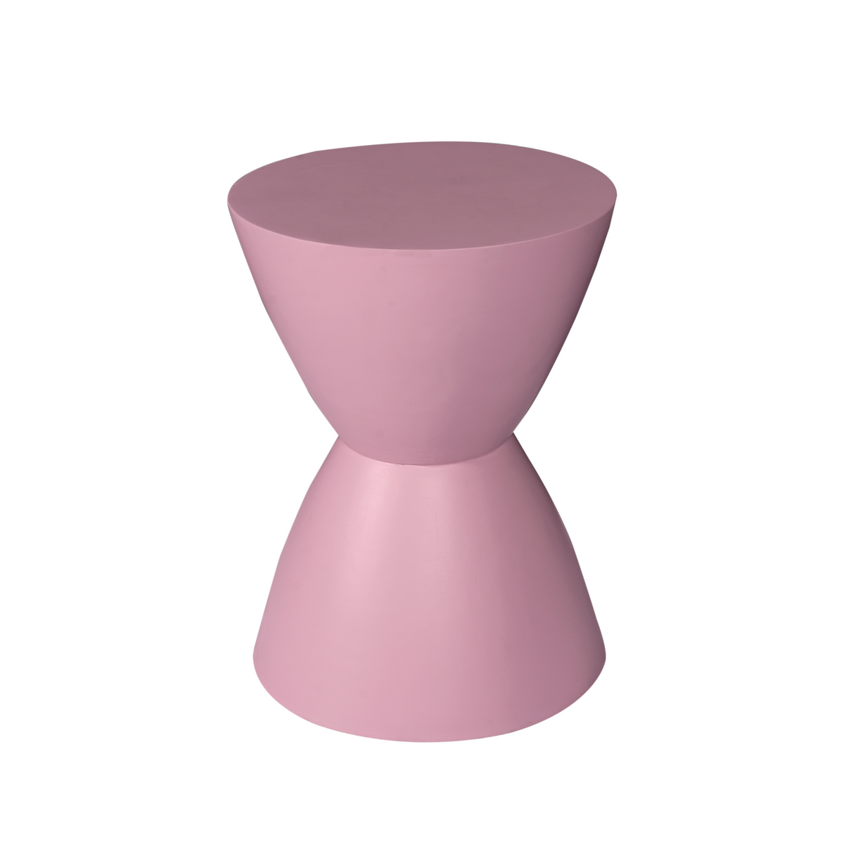 Beistelltisch - Mangoholz Rosa, Runde Form, Kompaktes Design – Abbey | Starfurn