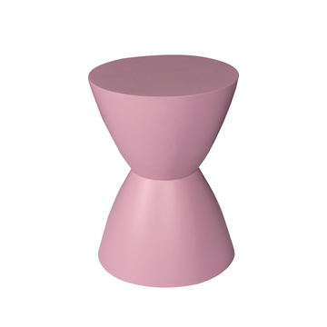 Beistelltisch - Mangoholz Rosa, Runde Form, Kompaktes Design – Abbey | Starfurn