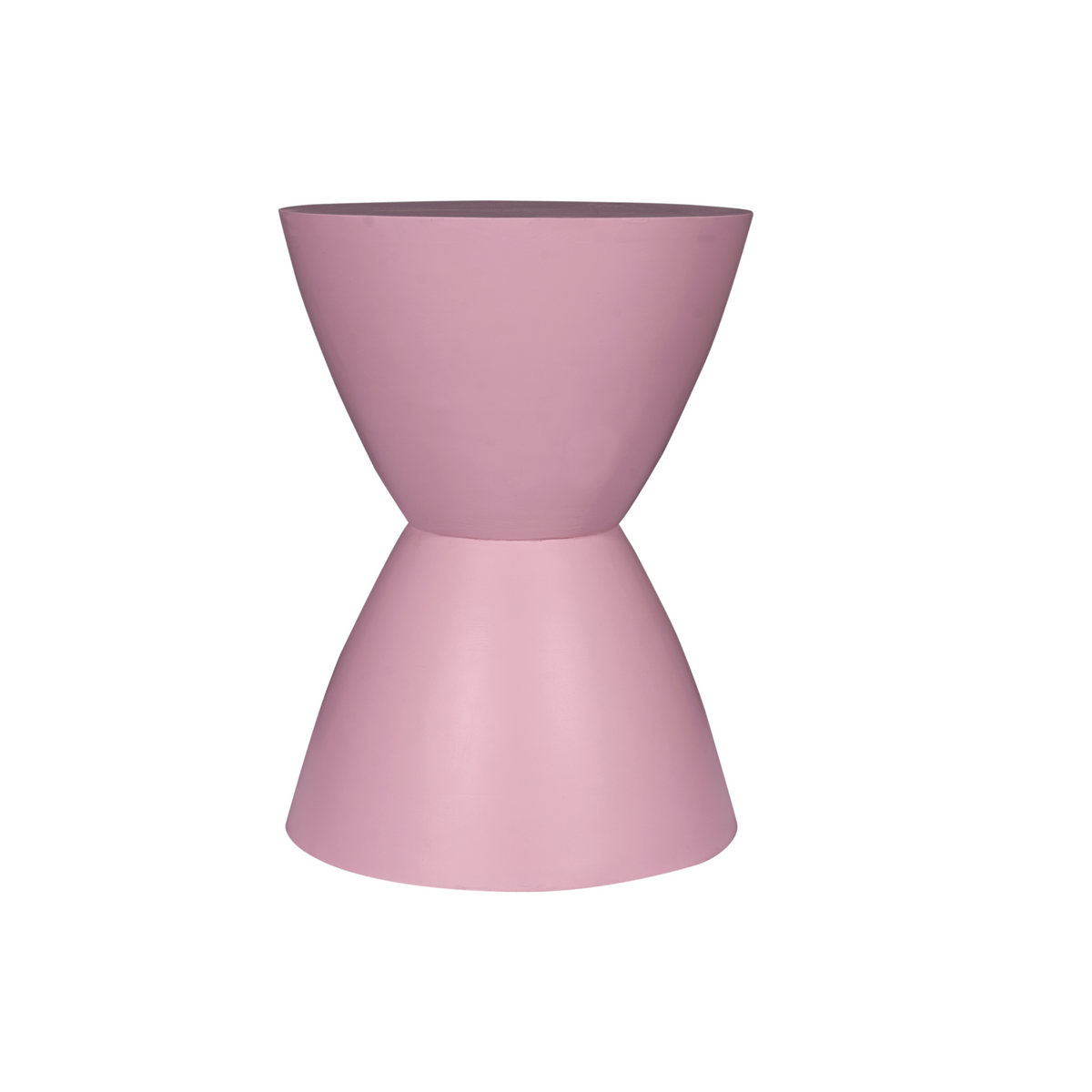 Beistelltisch - Mangoholz Rosa, Runde Form, Kompaktes Design – Abbey | Starfurn
