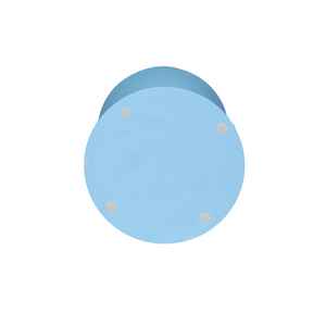 Beistelltisch - Mangoholz Blau, Runde Form, Kompaktes Design – Abbey | Starfurn