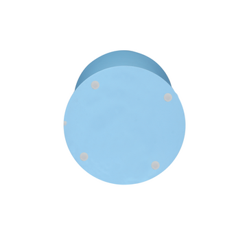 Beistelltisch - Mangoholz Blau, Runde Form, Kompaktes Design – Abbey | Starfurn