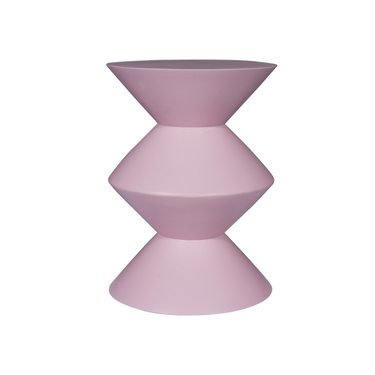 Beistelltisch – Mangoholz, Rosa Finish, Skulpturales Design, Kompakt Akzent – Abel | Starfurn
