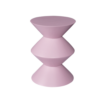 Beistelltisch – Mangoholz, Rosa Finish, Skulpturales Design, Skulpturales Design – Abel | Starfurn