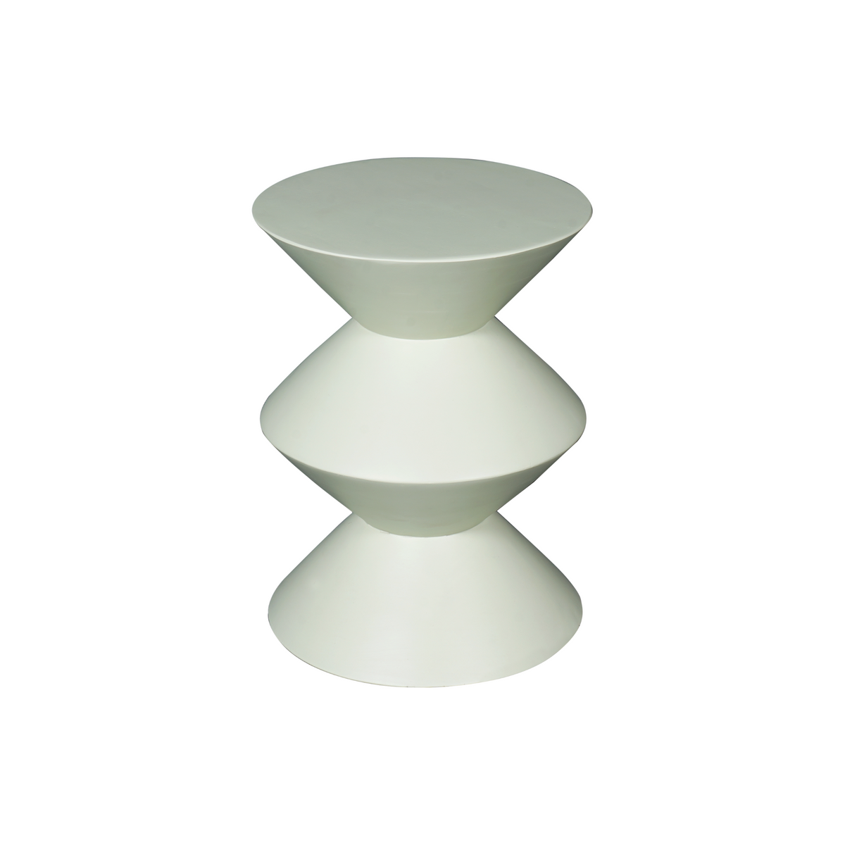 Beistelltisch – Mangoholz, Grünes Lack-Finish, Skulpturales Design – Abel | Starfurn