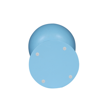 Beistelltisch - Mangoholz Blau, Rund Form, Massiv Holz – Owen | Starfurn