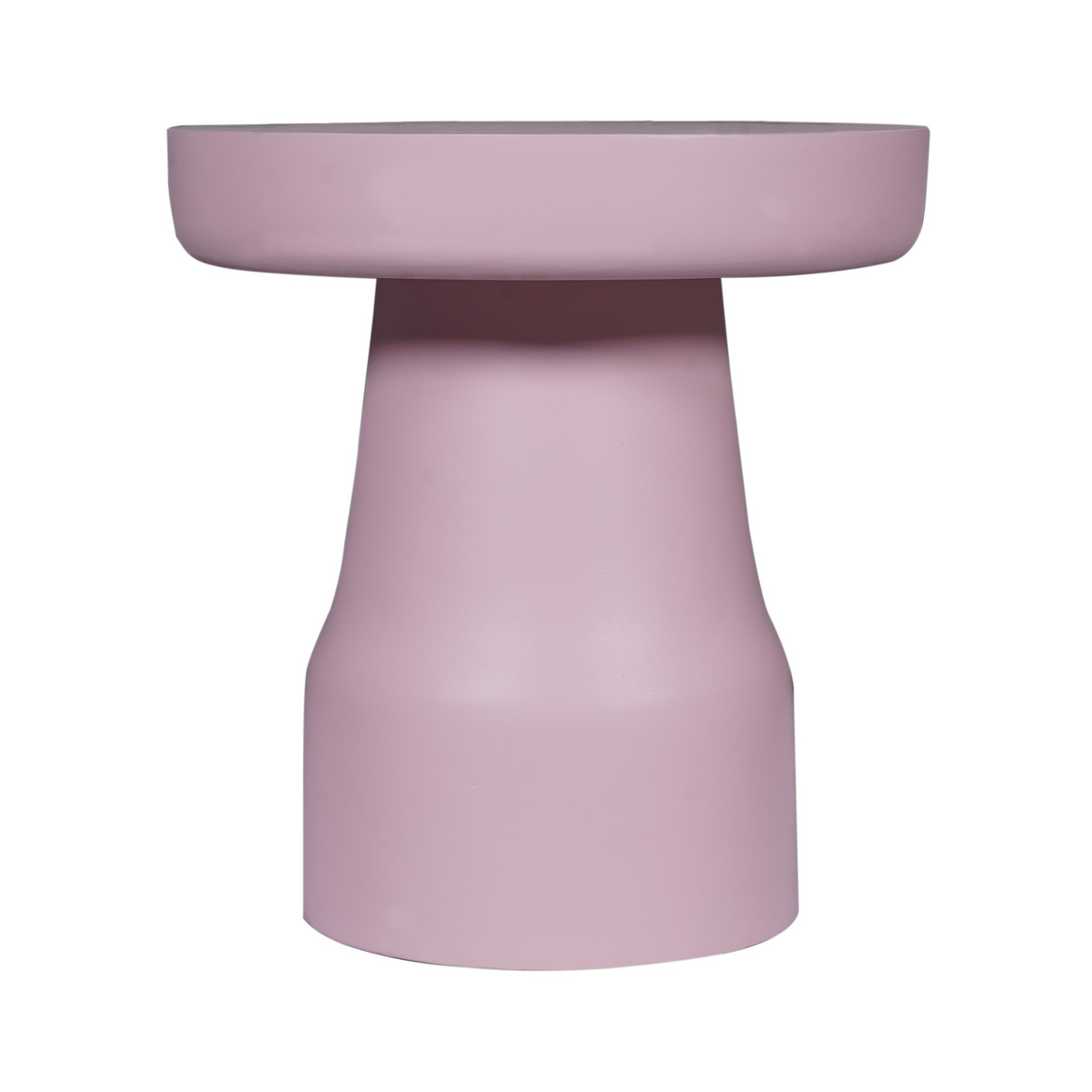 Beistelltisch - Mangoholz Rosa, Runde Form, Trommel Design – Drum | Starfurn