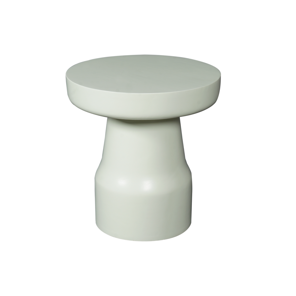 Side Table – Green Surface, Solid Mango Wood, Unique Design – Drum | Starfurn