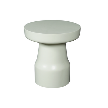 Side Table – Green Surface, Solid Mango Wood, Unique Design – Drum | Starfurn