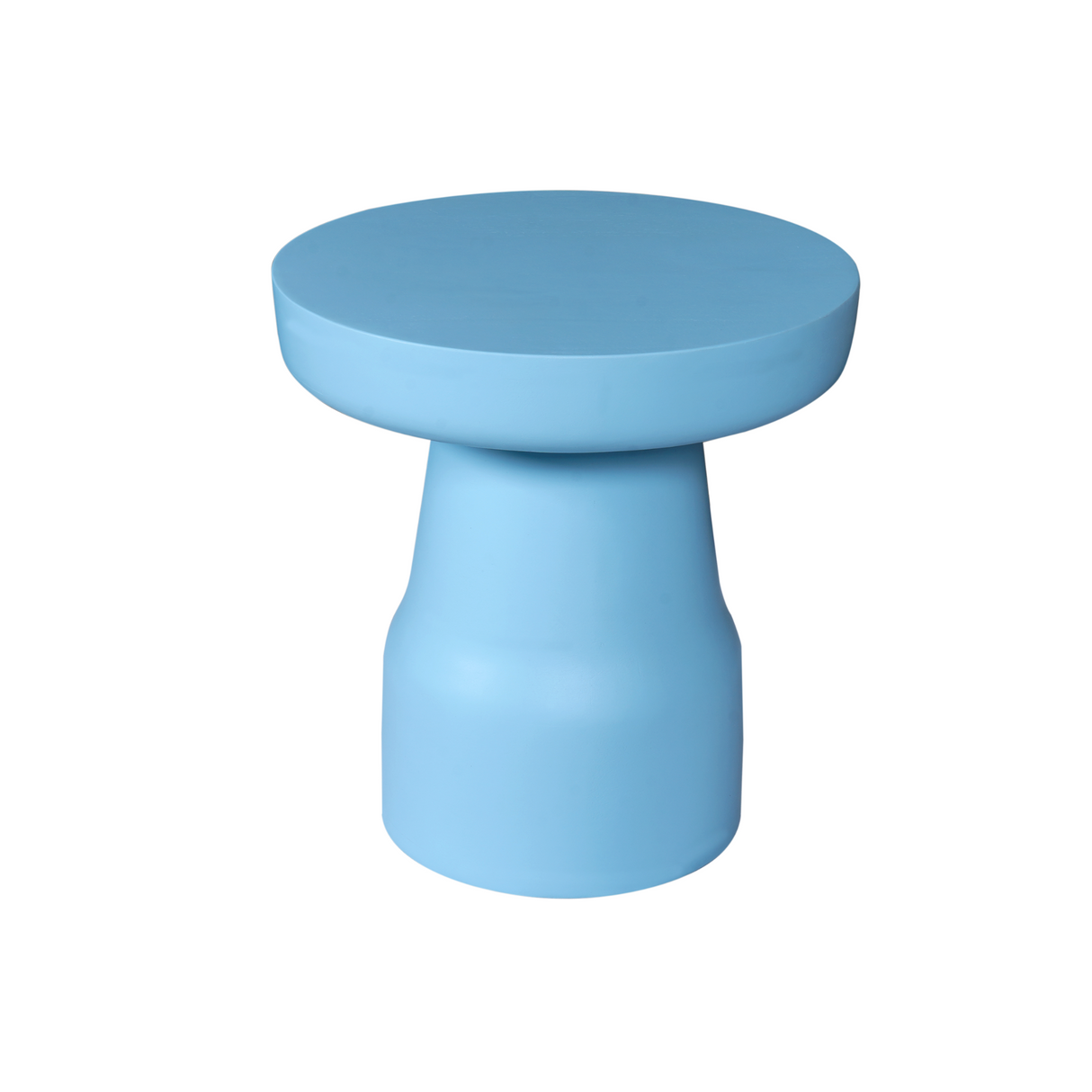 Side Table – Blue Top, Mango Wood, Unique Design – Drum | Starfurn