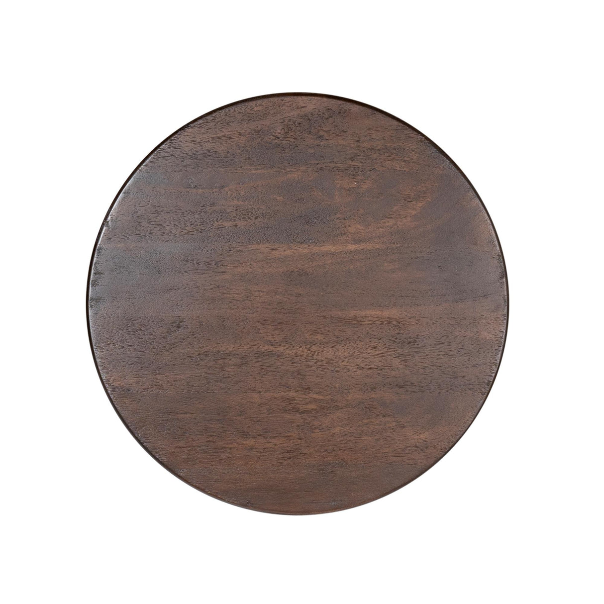 Side Table – Mango Wood, Brown Finish, Sculptural Design – Donna | Starfurn